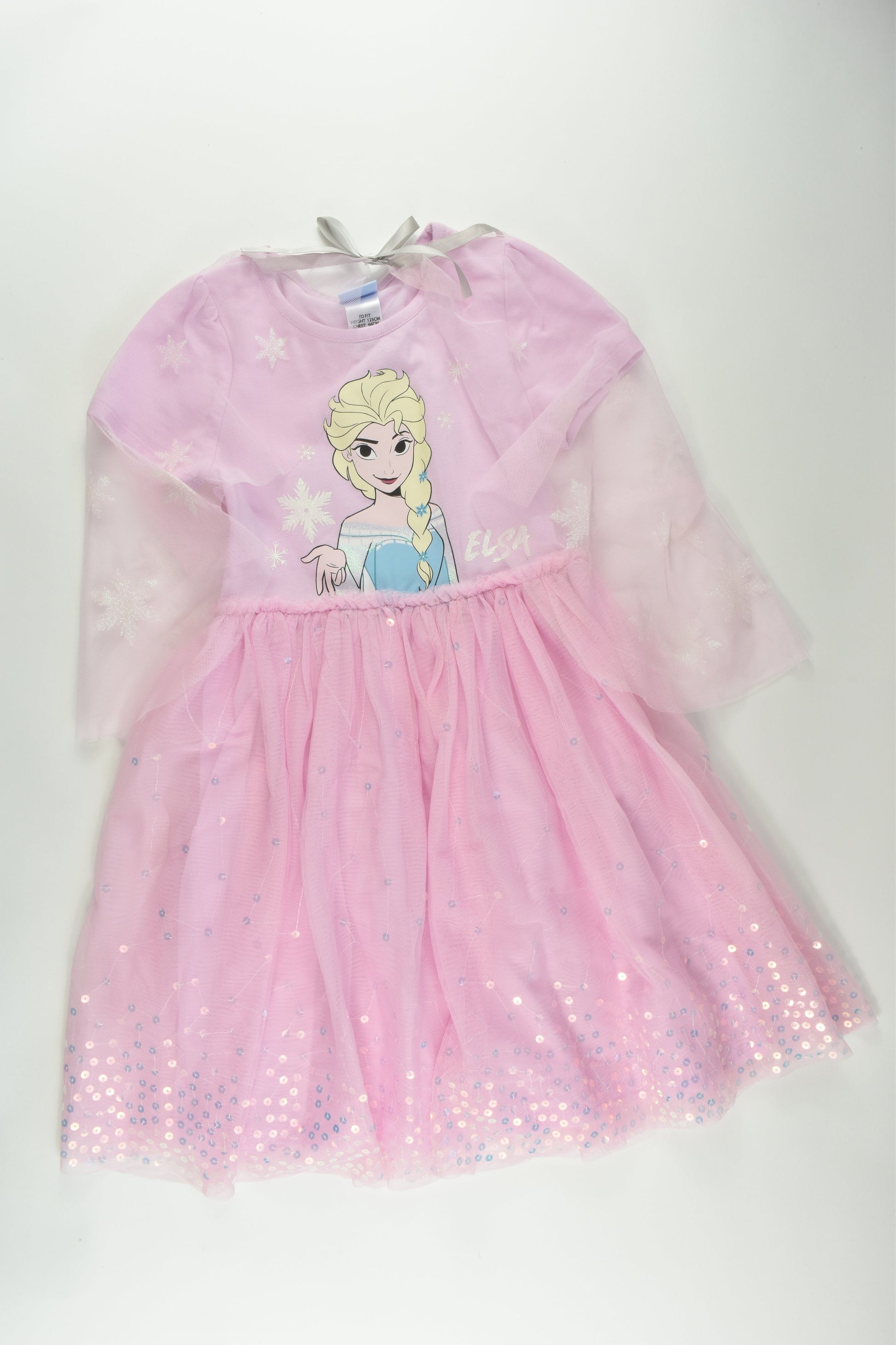 Disney Size 7 Frozen Dress and Cape
