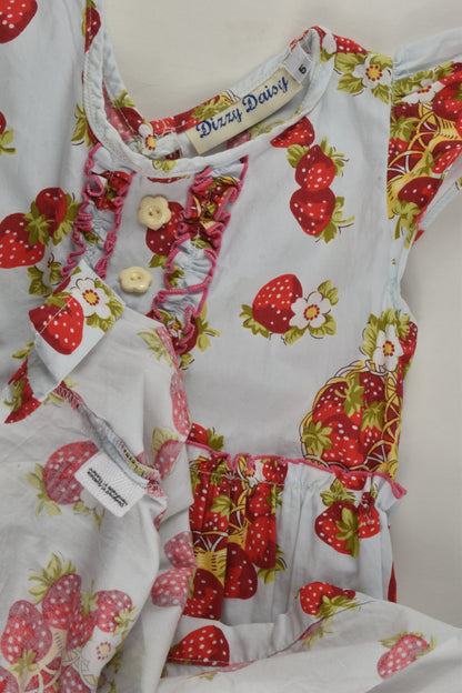 Dizzy Daisy Size 5 Handmade Strawberries Dress