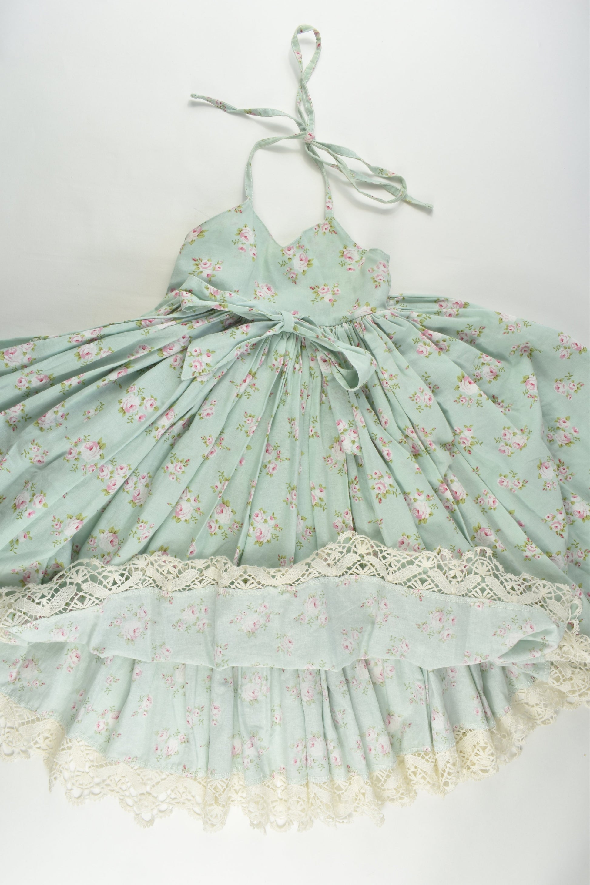 Dollcake Size 7 Floral Lace Hem Dress