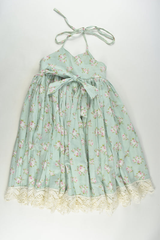Dollcake Size 7 Floral Lace Hem Dress