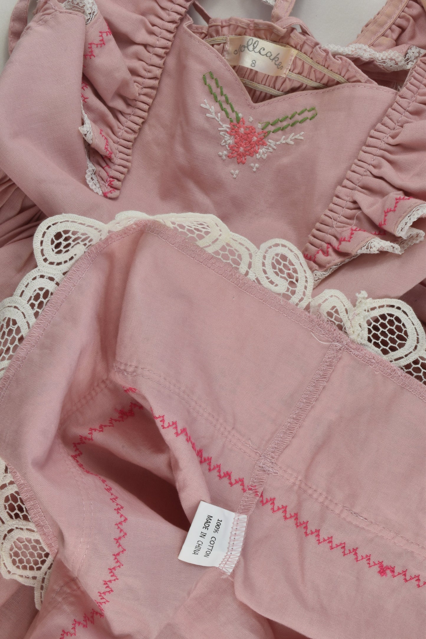 Dollcake Size 8 Embroidery and Lace Dress