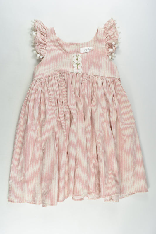 Dollcake Size 8 Striped Dress