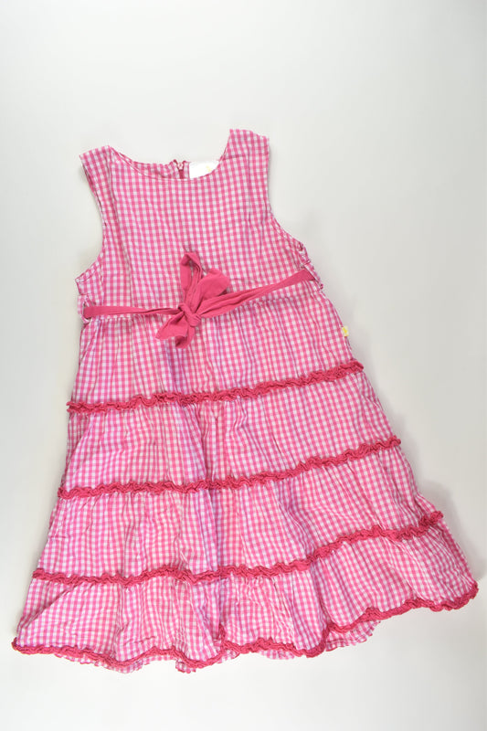 Duckids Size 8-9 Lined Checked Dress