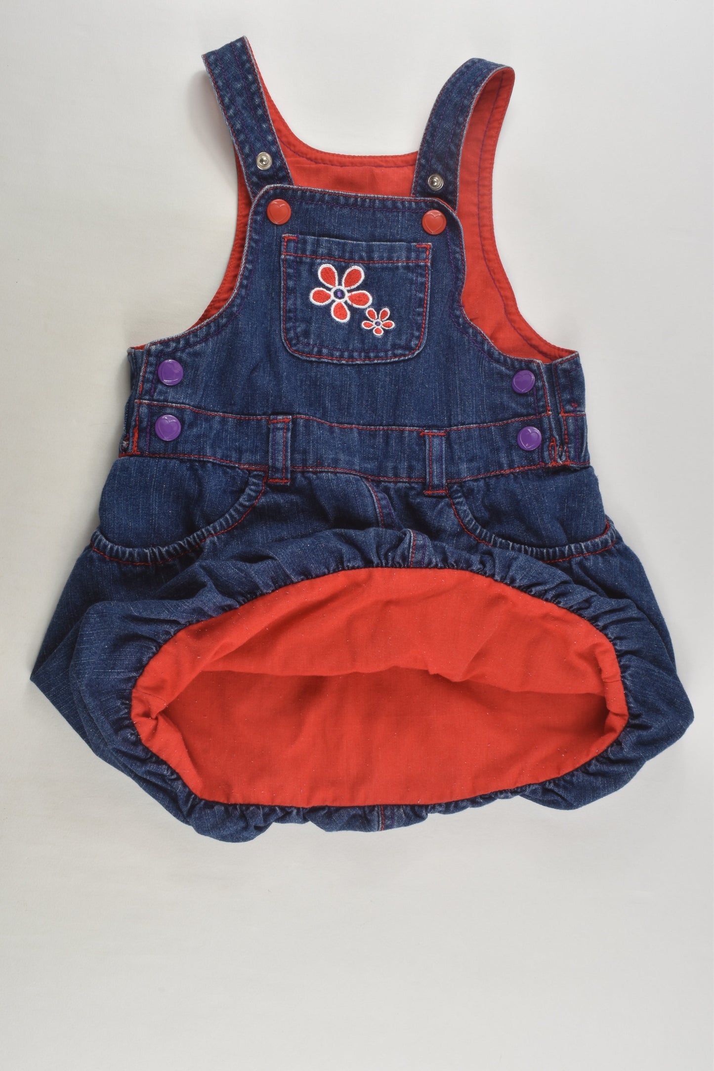 Dymples Size 0-1 Lined Denim Dress