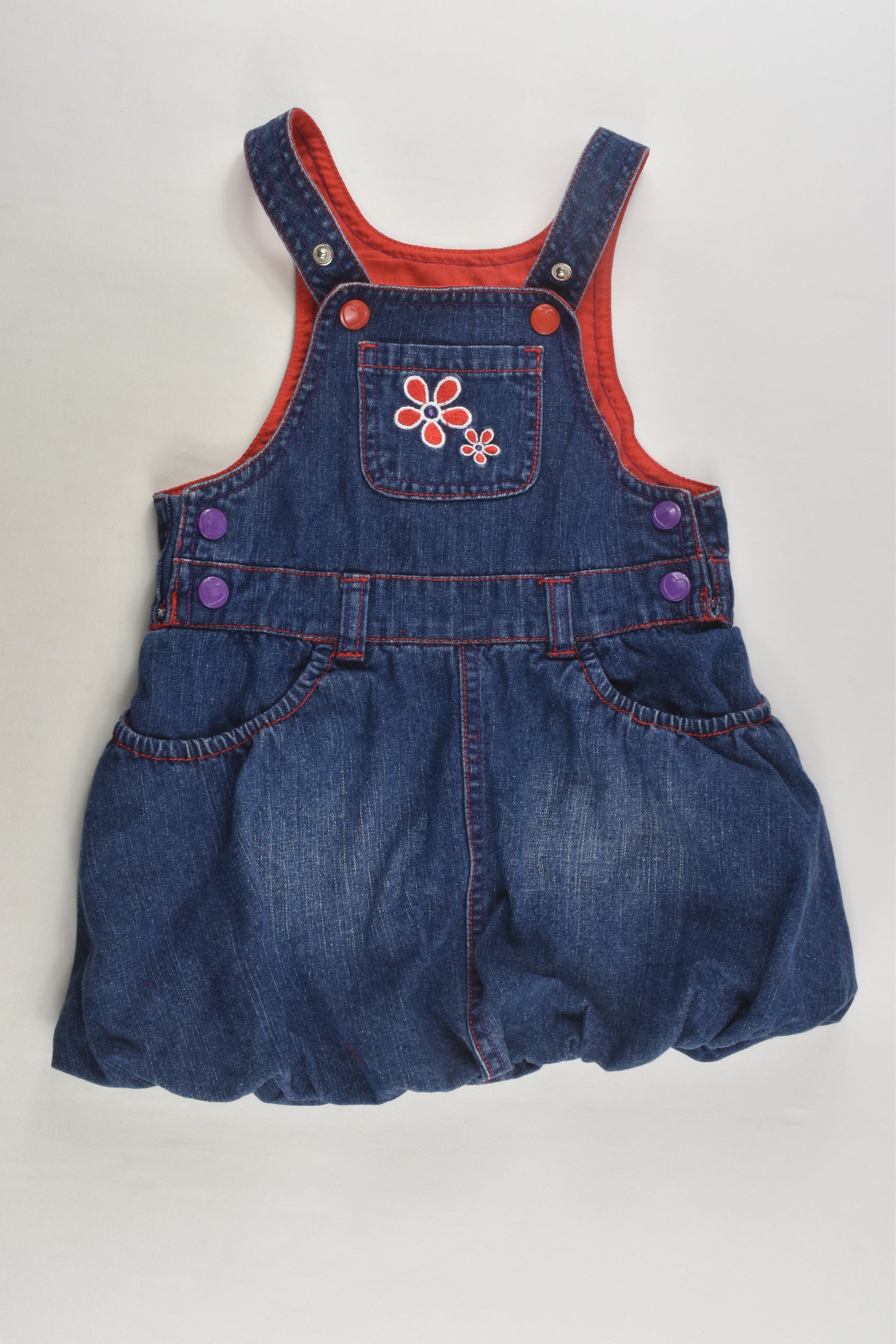 Dymples Size 0-1 Lined Denim Dress