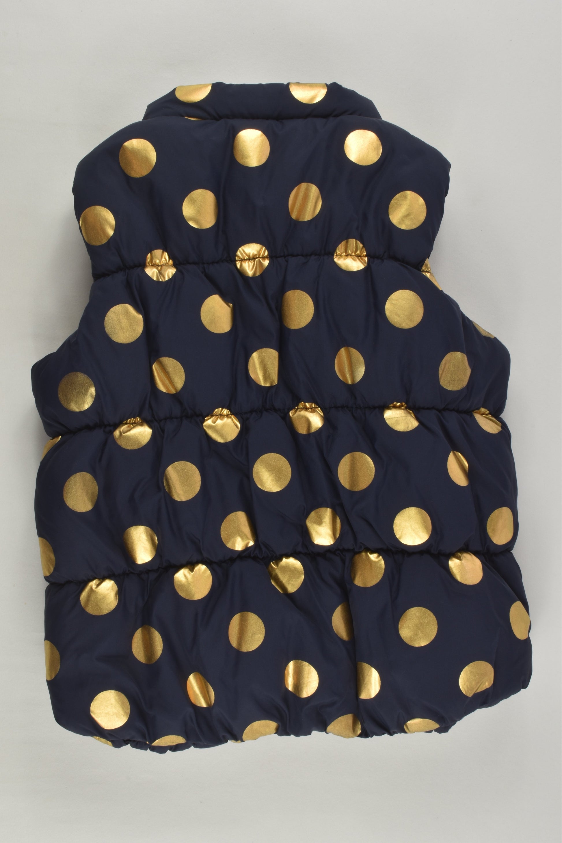 Dymples Size 0 Golden Polka Dots Puffer Vest