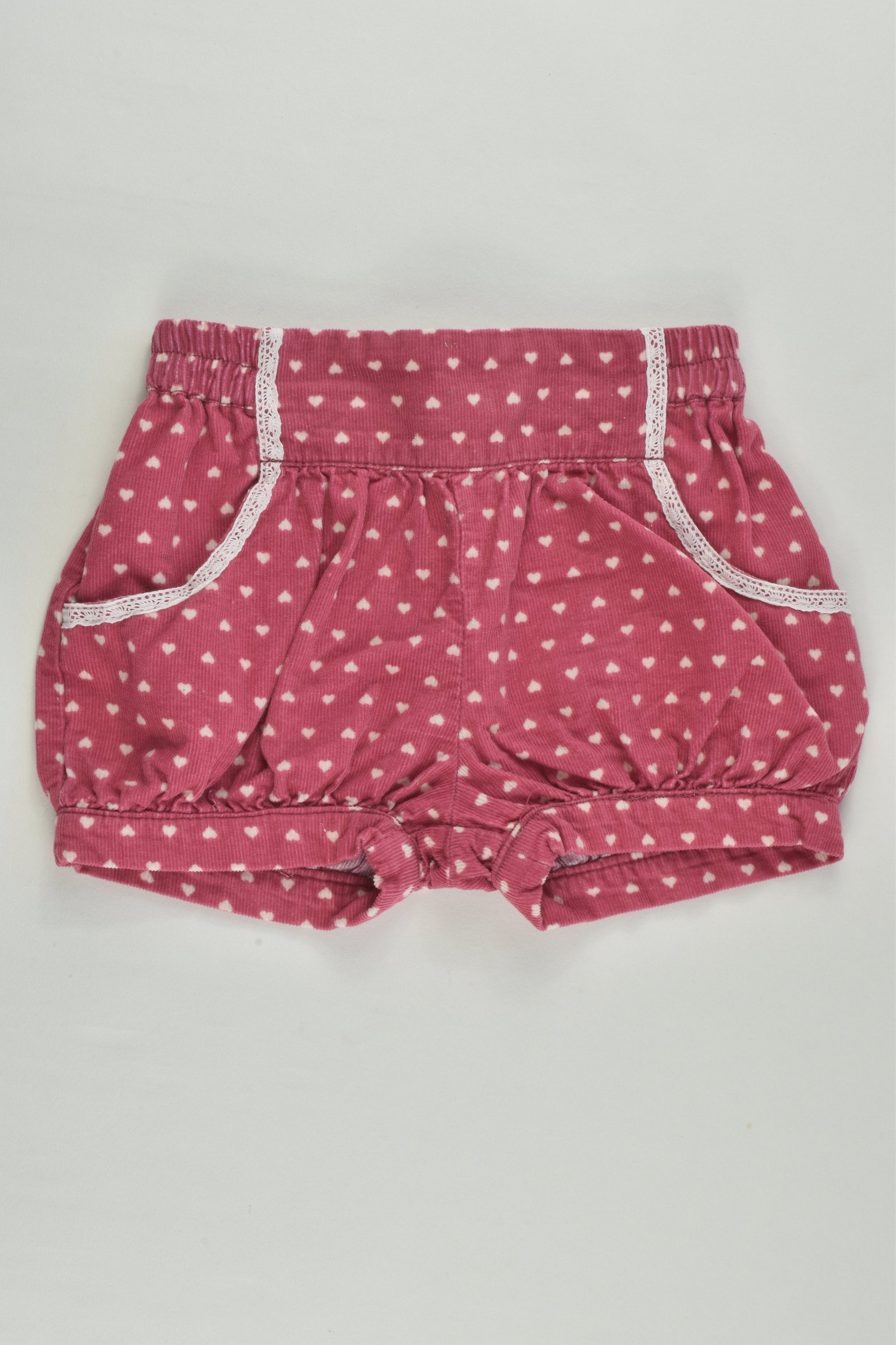 Dymples Size 0 Love Hearts Cord Shorts