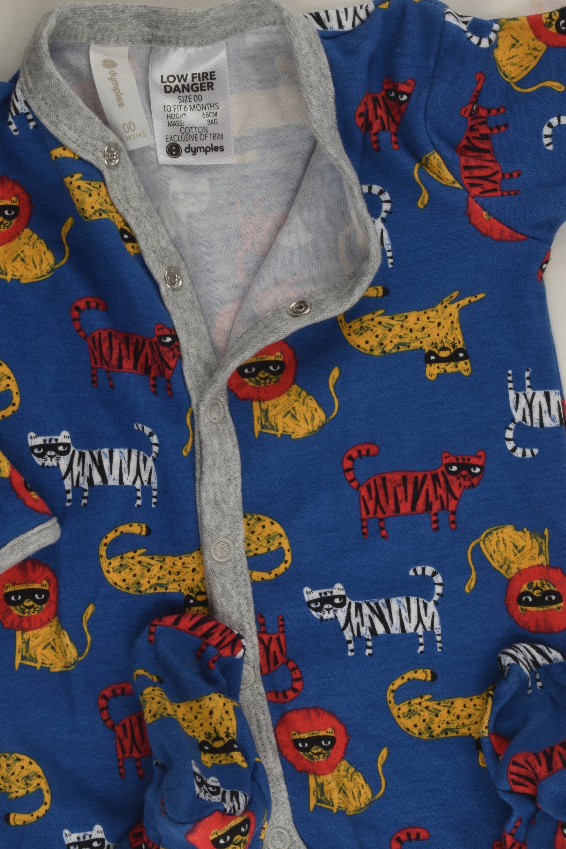 Dymples Size 00 Footed Romper