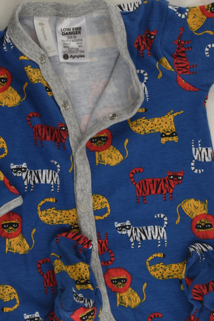 Dymples Size 00 Footed Romper