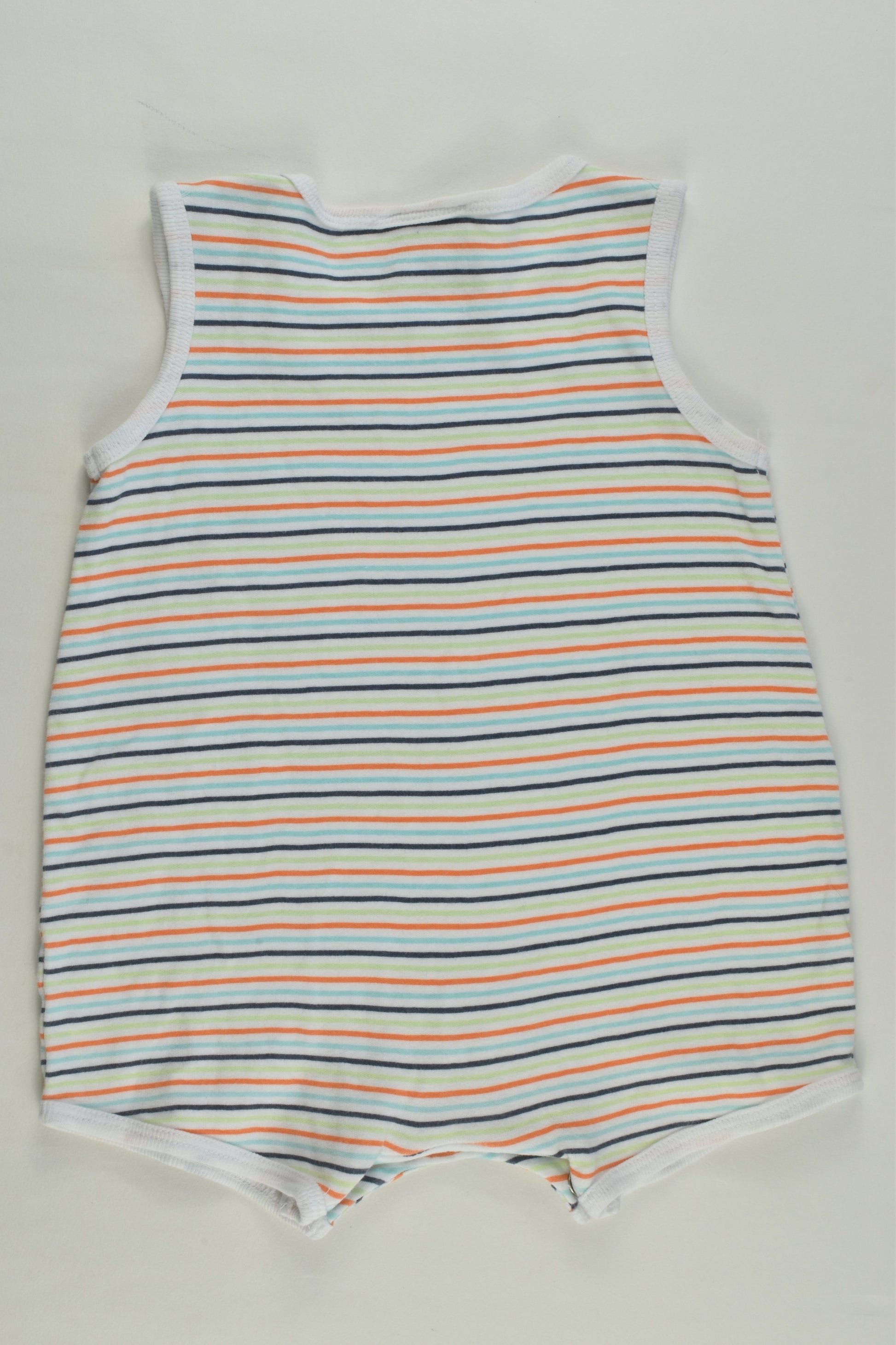Dymples Size 00 Striped Short Romper
