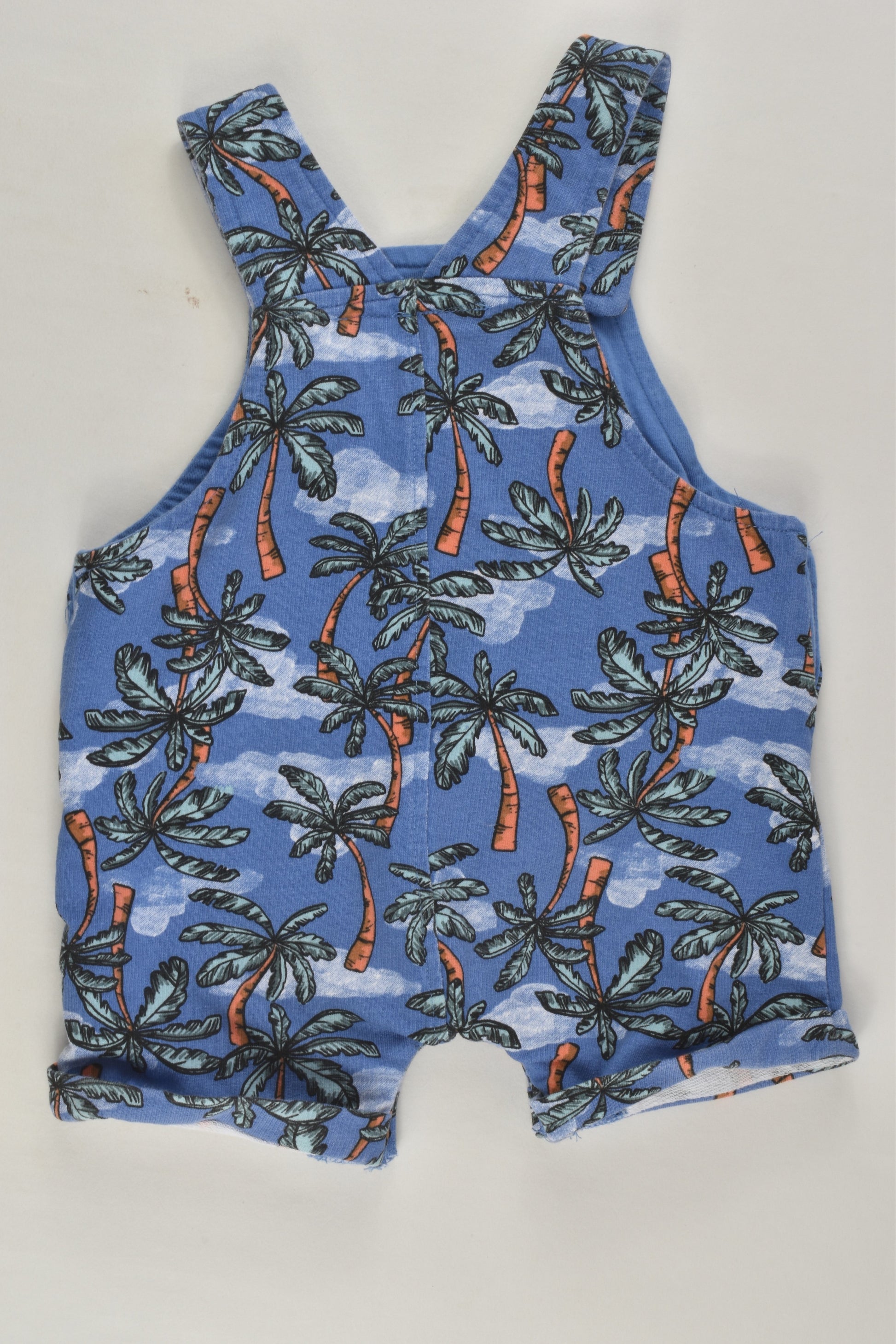 Dymples Size 000 Palm Trees Short Overalls