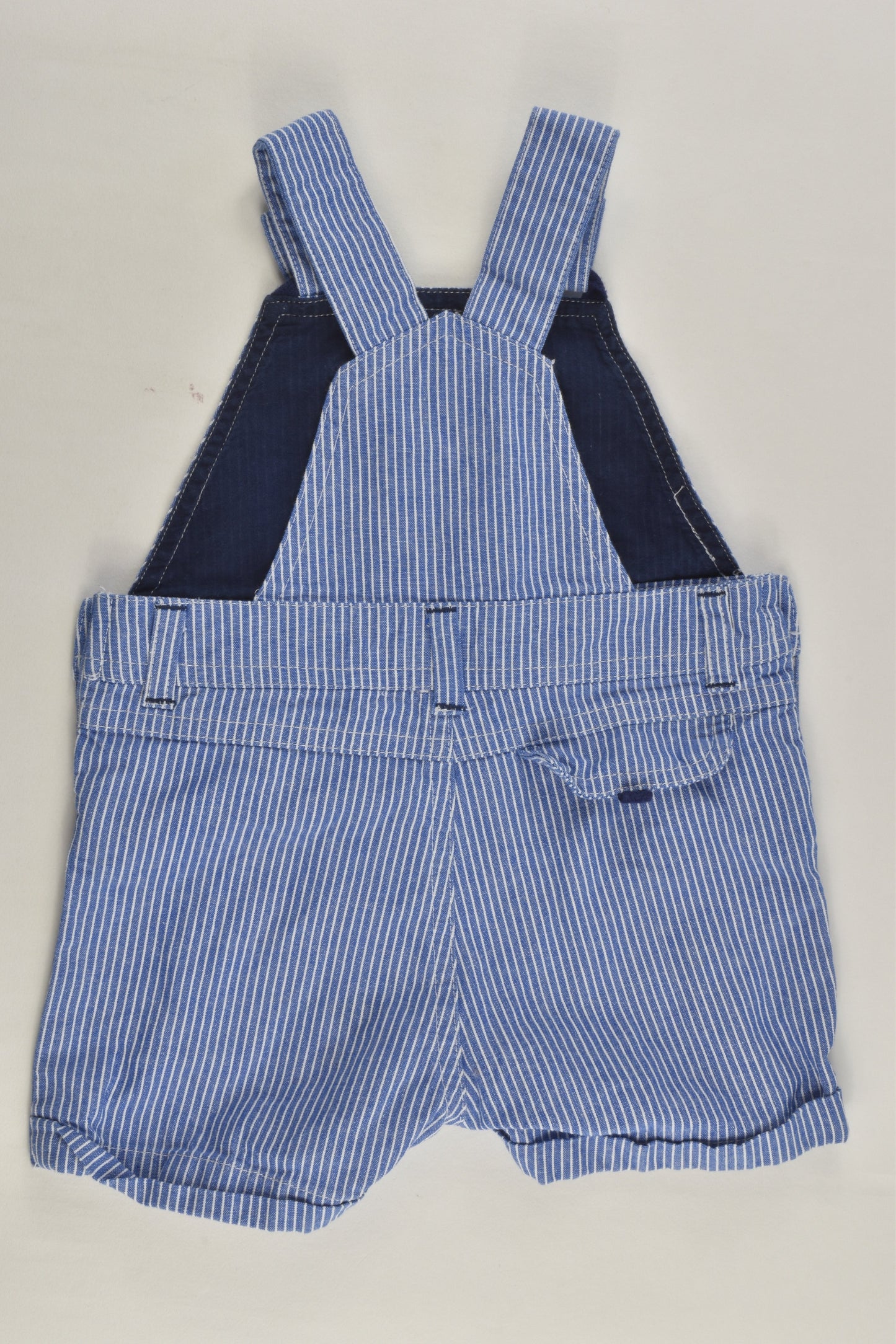 Dymples Size 000 Striped Short Overalls