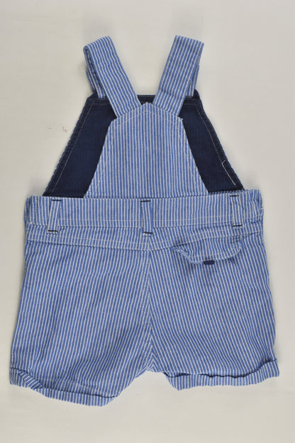 Dymples Size 000 Striped Short Overalls
