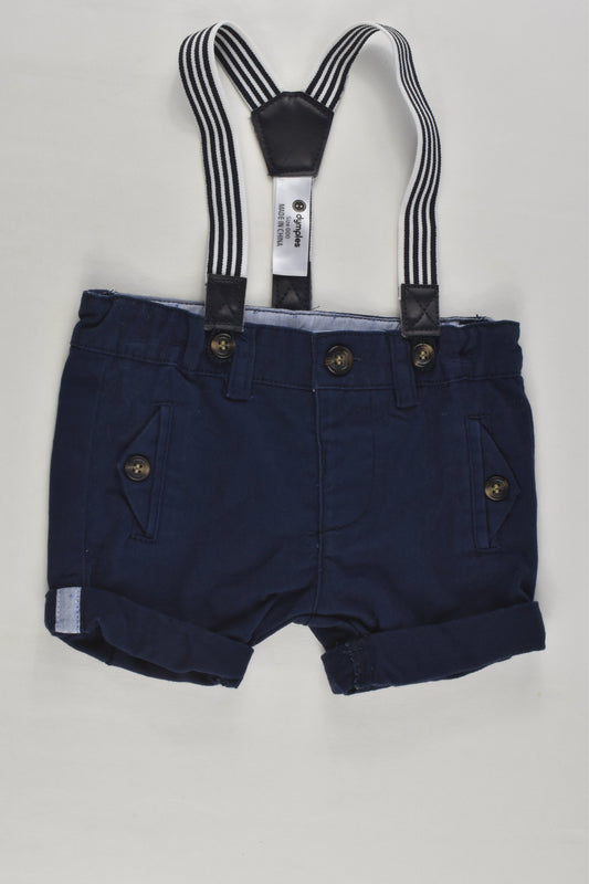 Dymples Size 000 Suspender Shorts