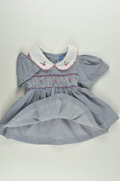 Dymples Size 000 Vintage Smocked Dress