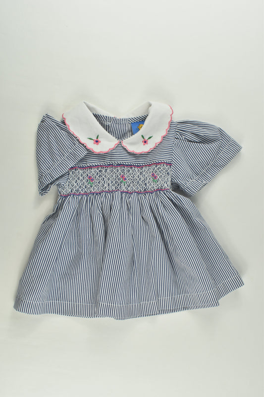 Dymples Size 000 Vintage Smocked Dress