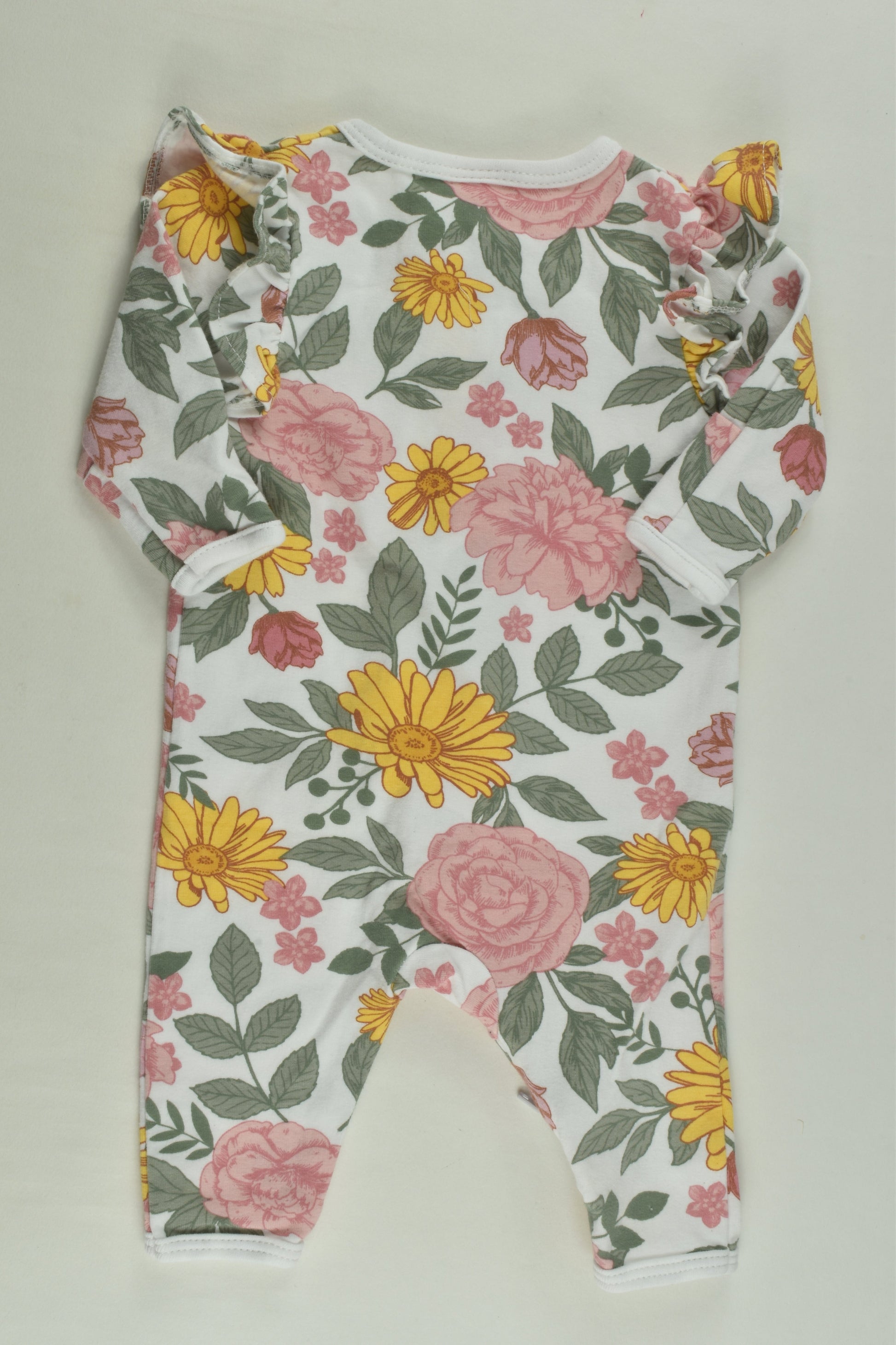 Dymples Size 0000 Floral Romper