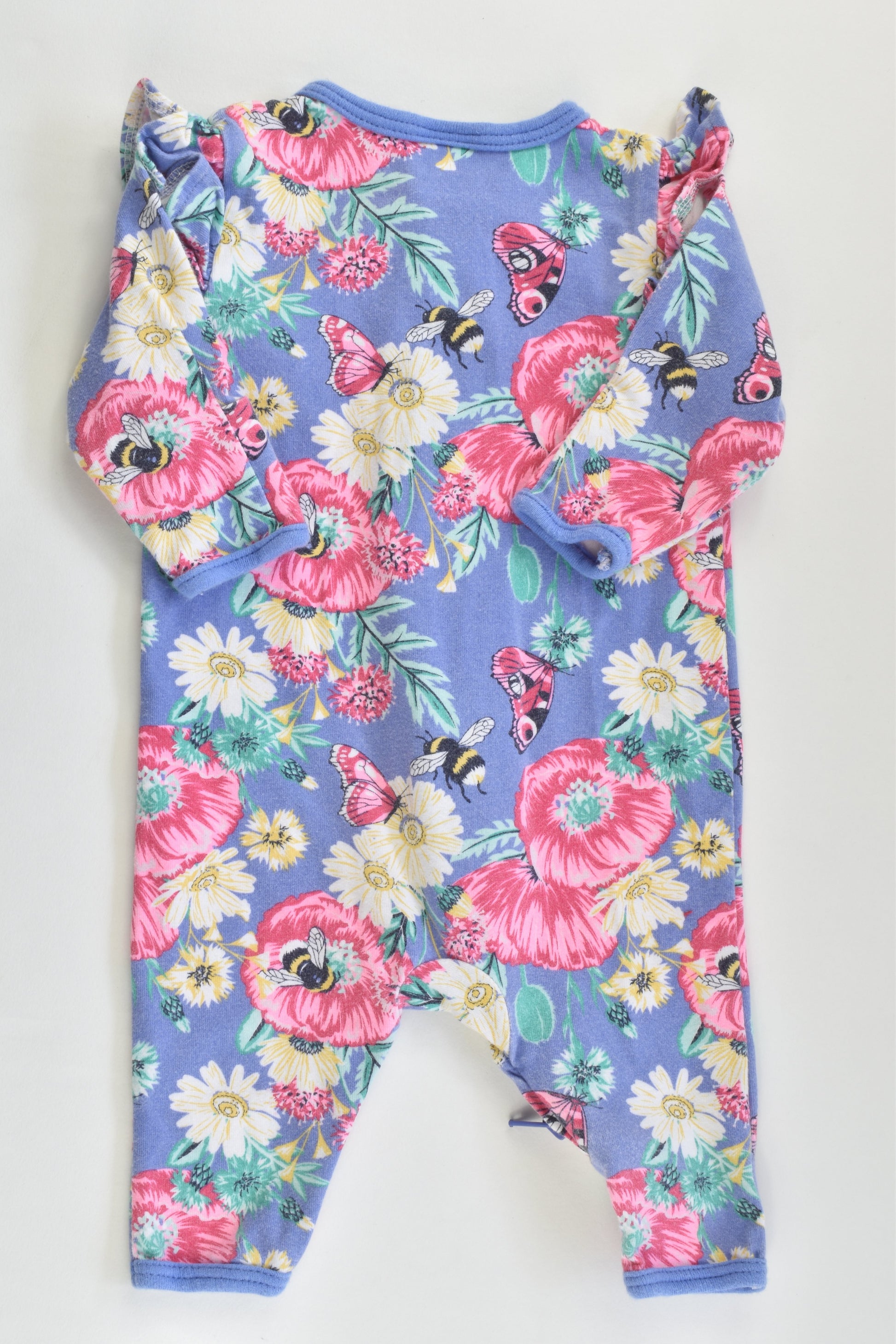Dymples Size 0000 Flowers, Butterflies and Bees Romper