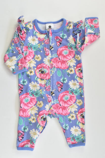Dymples Size 0000 Flowers, Butterflies and Bees Romper