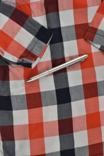 Dymples Size 1 Checked Collared Bodysuit