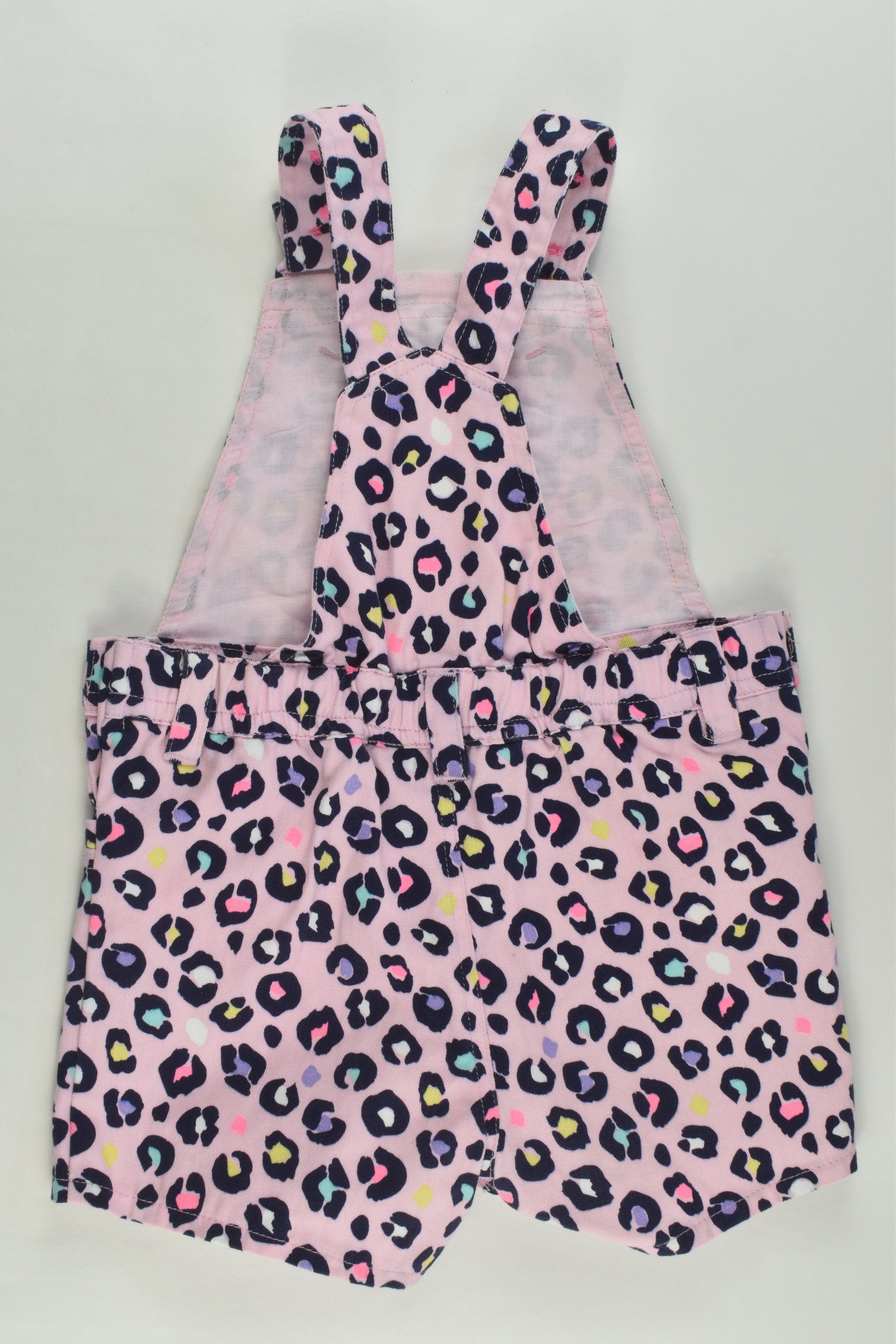 Dymples Size 1 Colourful Leopard Print Short Overalls