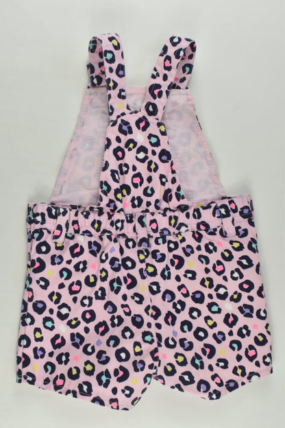 Dymples Size 1 Colourful Leopard Print Short Overalls