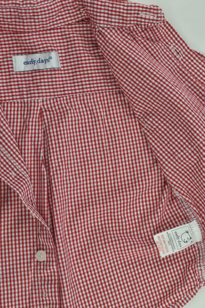 Early Days Size 0 (6-12 months) Checked Shirt