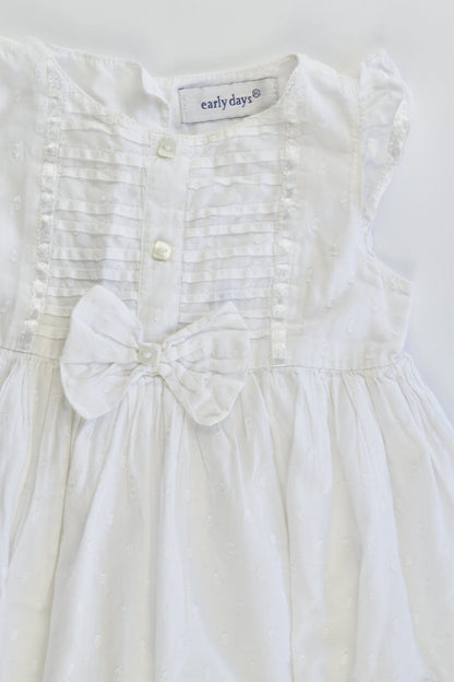 Early Days Size 0 (9-12 months, 74 cm) Fully Lined Dress