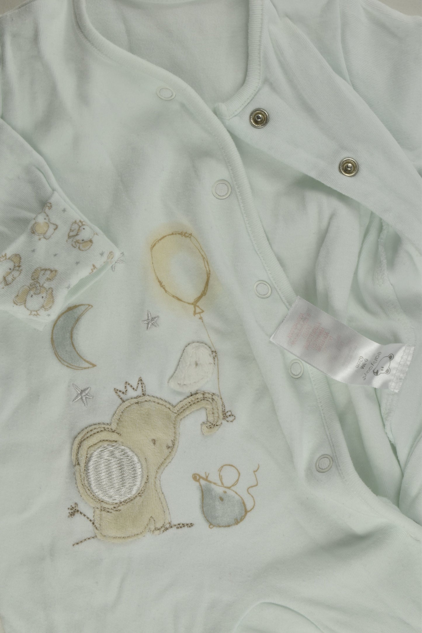 Early Days Size 000 (62 cm) Footed Romper