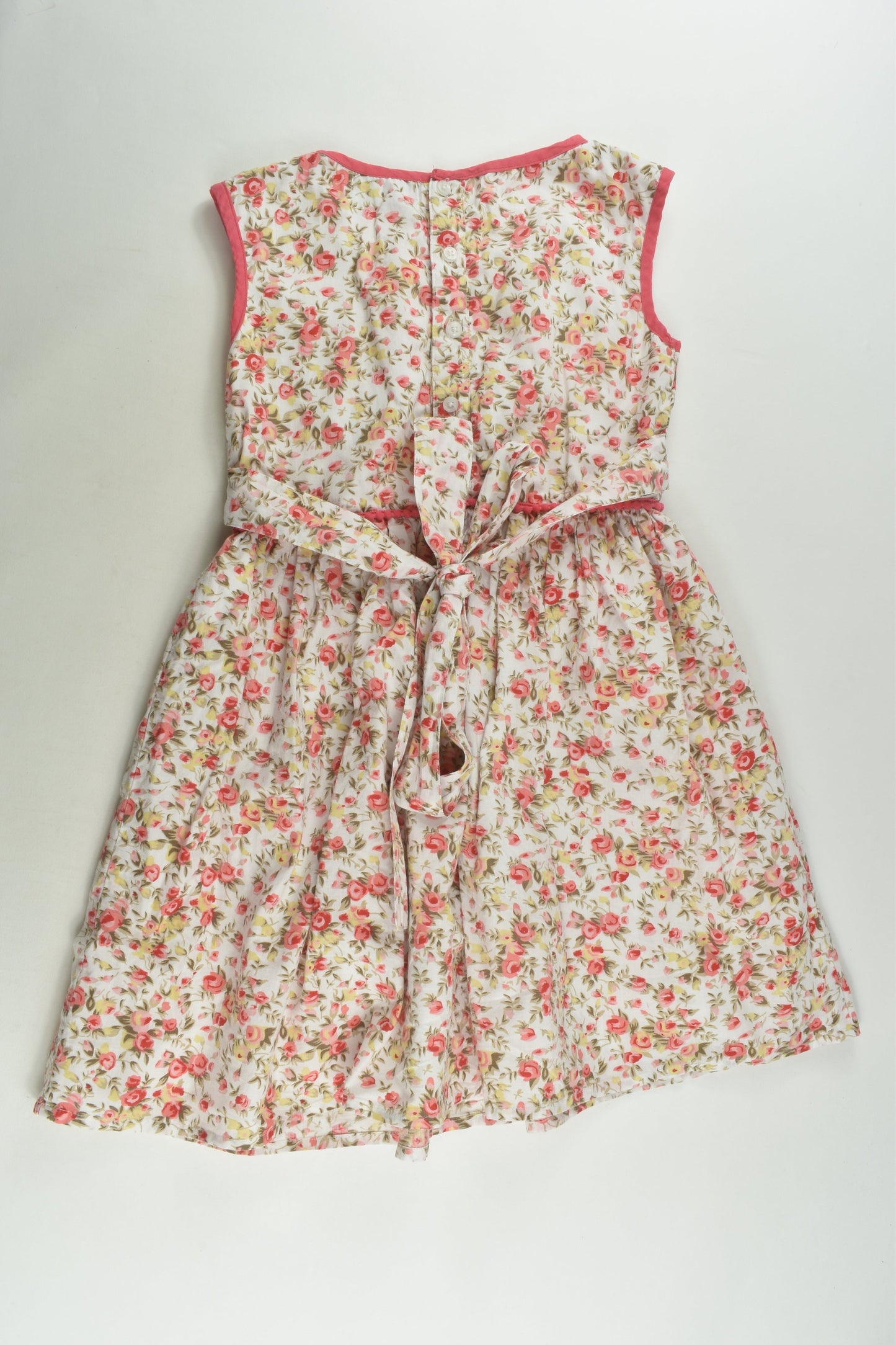Elfin Kids Size 6-7 Lined Floral Dress