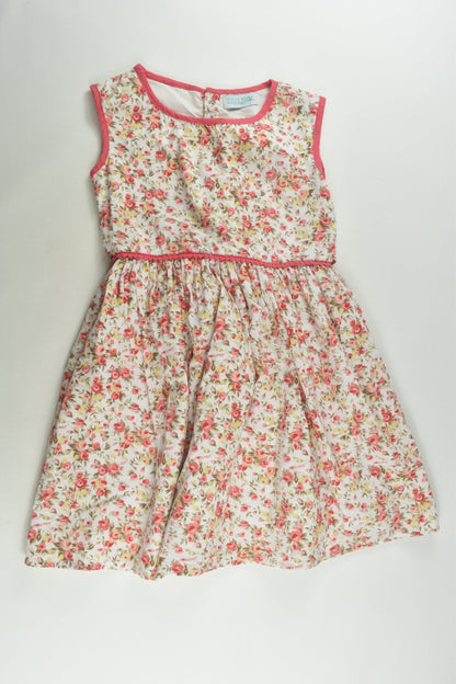 Elfin Kids Size 6-7 Lined Floral Dress