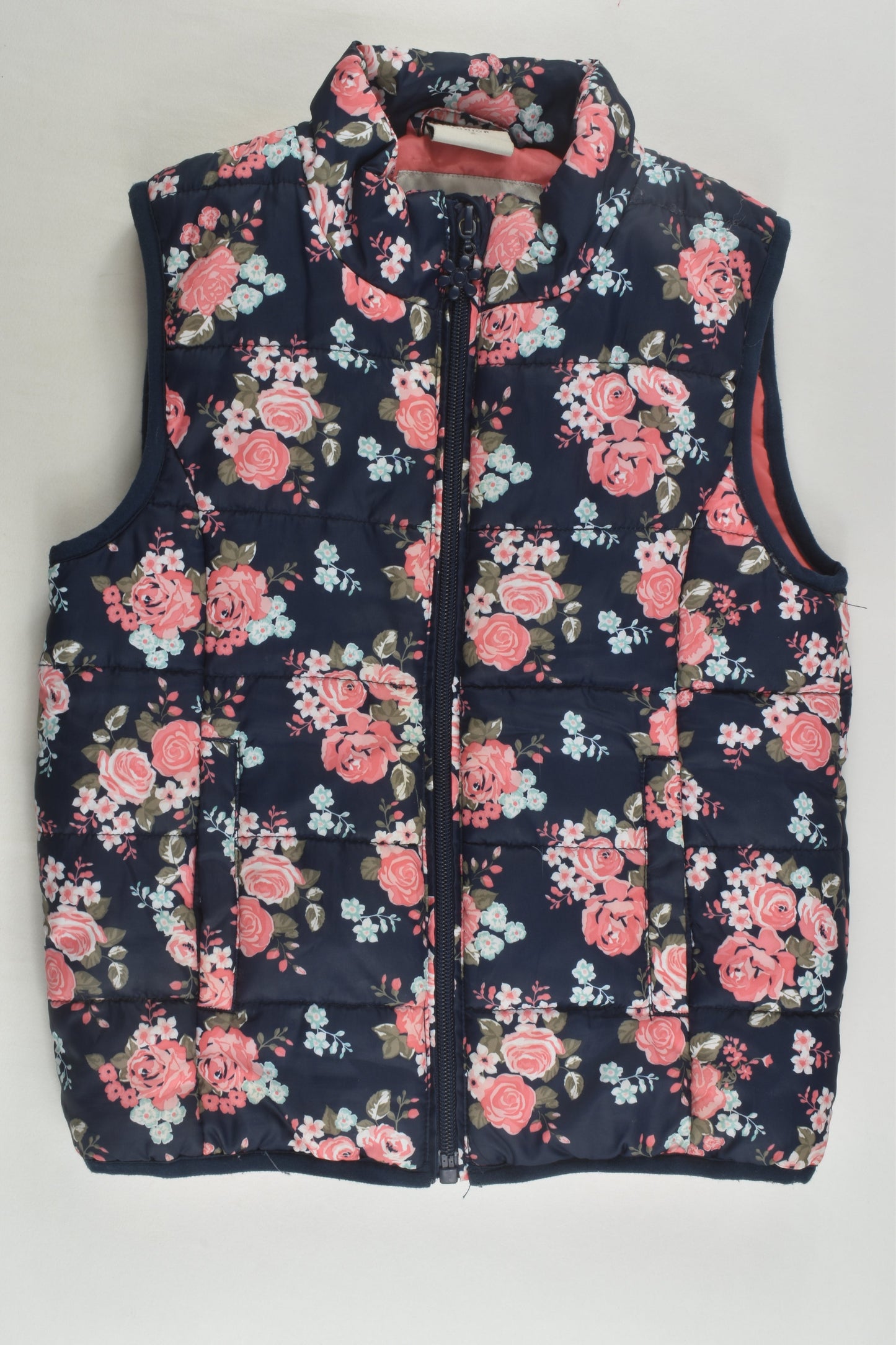 Emerson Junior Size 7 Floral Puffer Vest