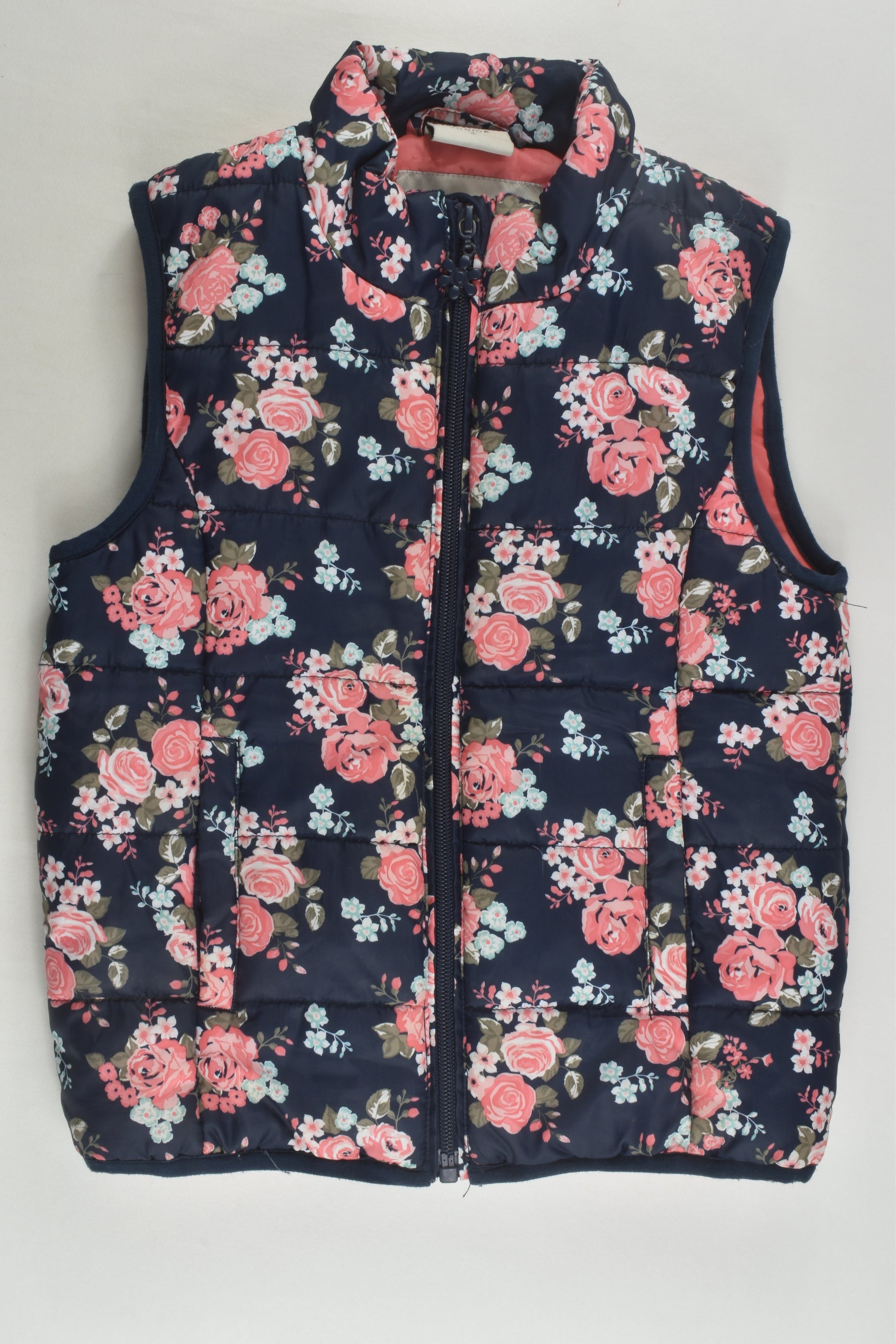 Emerson Junior Size 7 Floral Puffer Vest