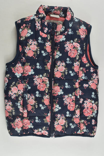 Emerson Junior Size 7 Floral Puffer Vest