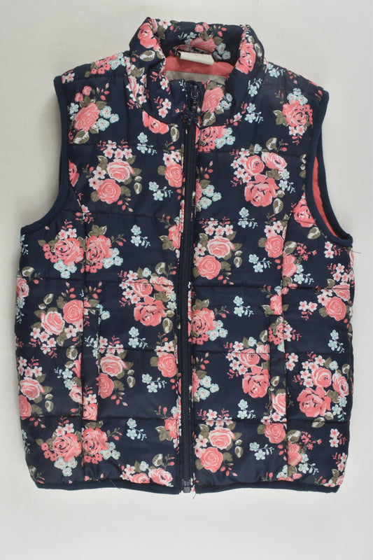 Emerson Junior Size 7 Floral Puffer Vest