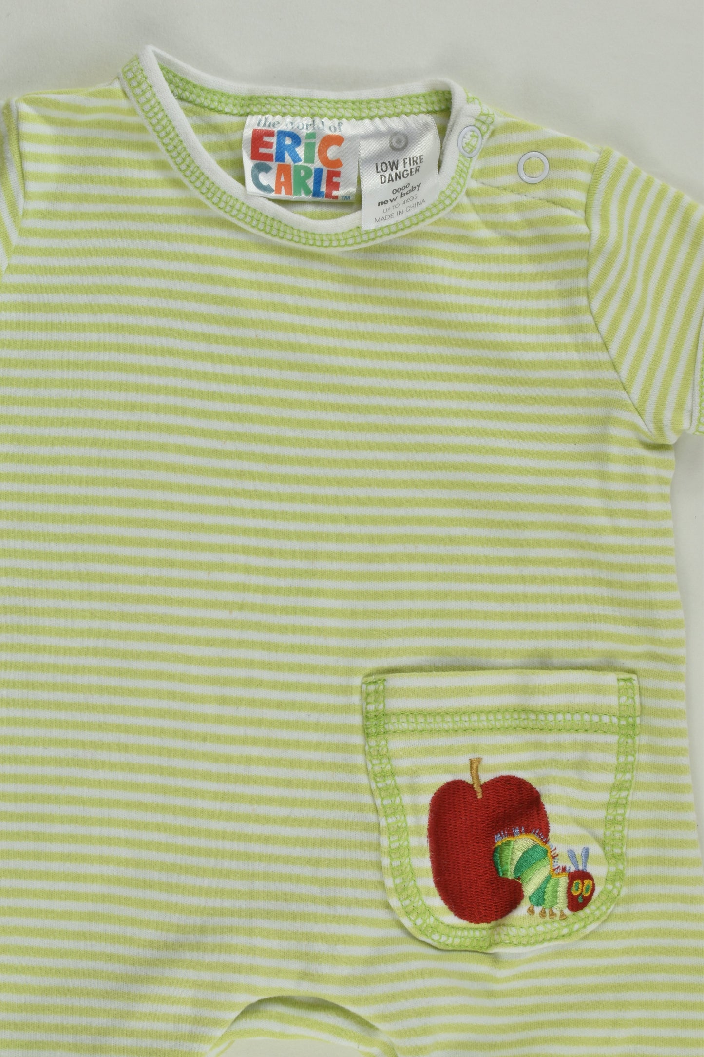 Eric Carle Size 0000 The Very Hungry Caterpillar Short Romper