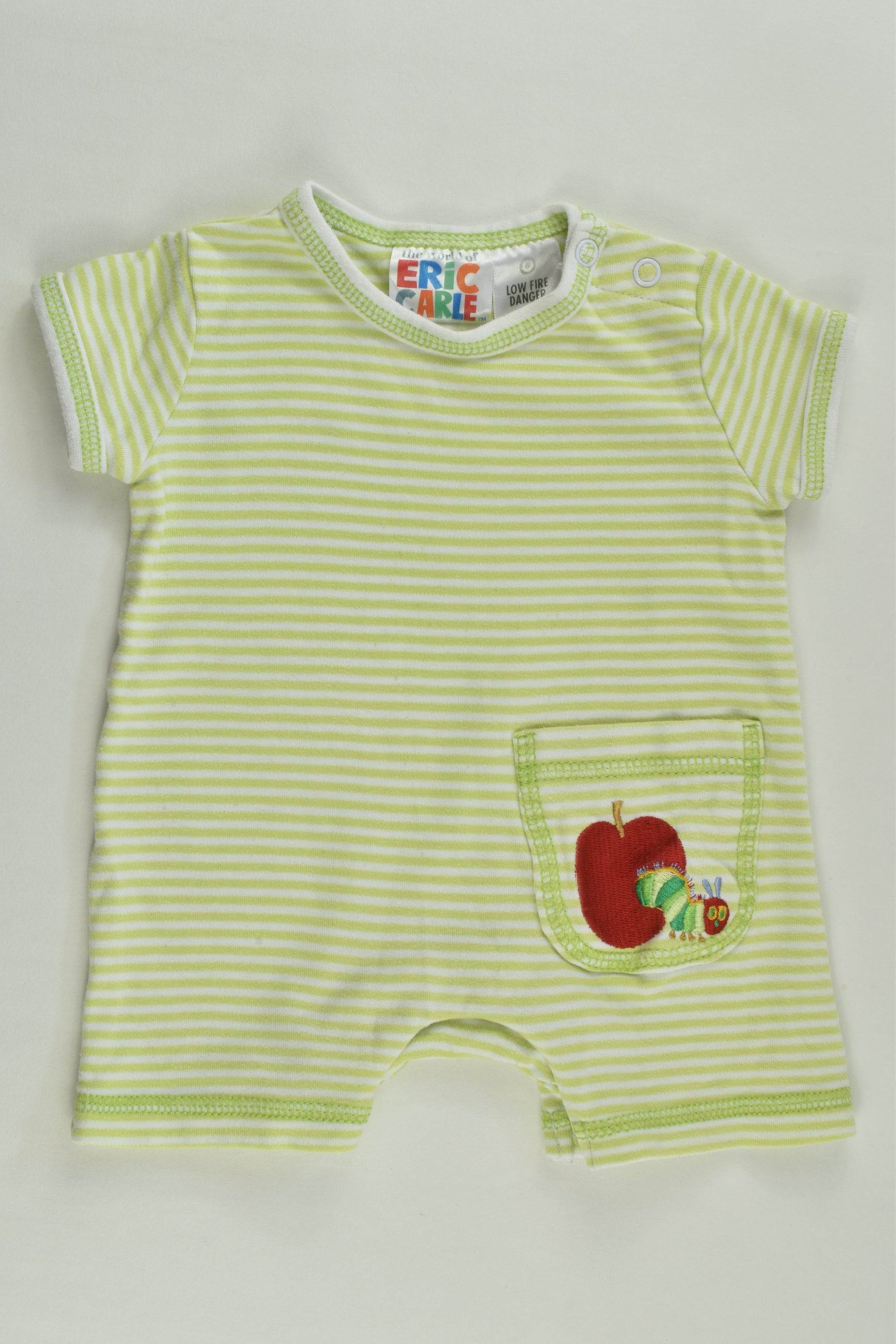 Eric Carle Size 0000 The Very Hungry Caterpillar Short Romper