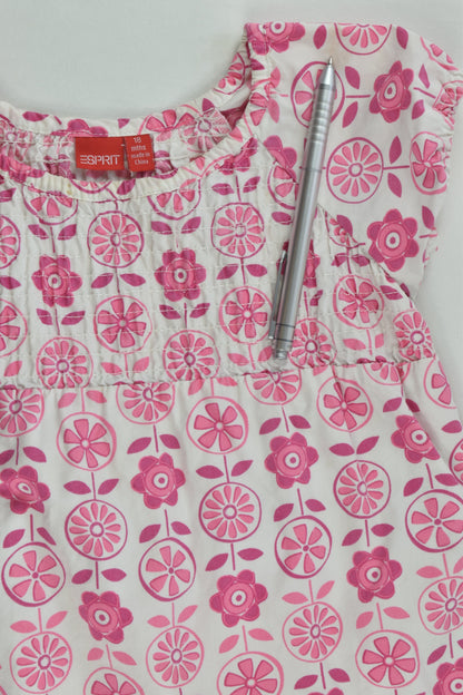 Esprit Size 1 (18 months) Lined Floral Blouse
