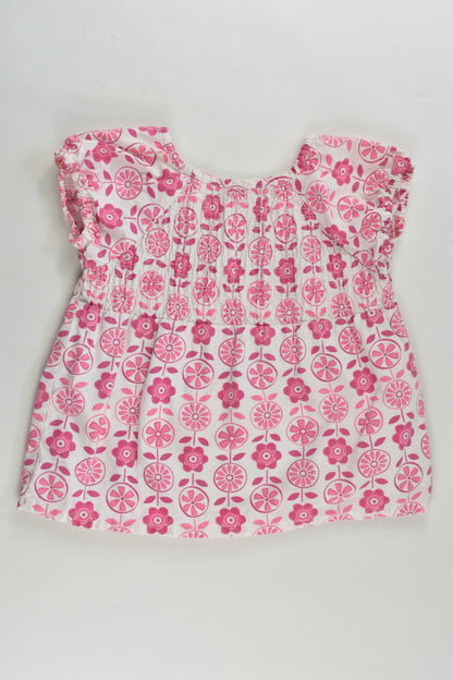 Esprit Size 1 (18 months) Lined Floral Blouse