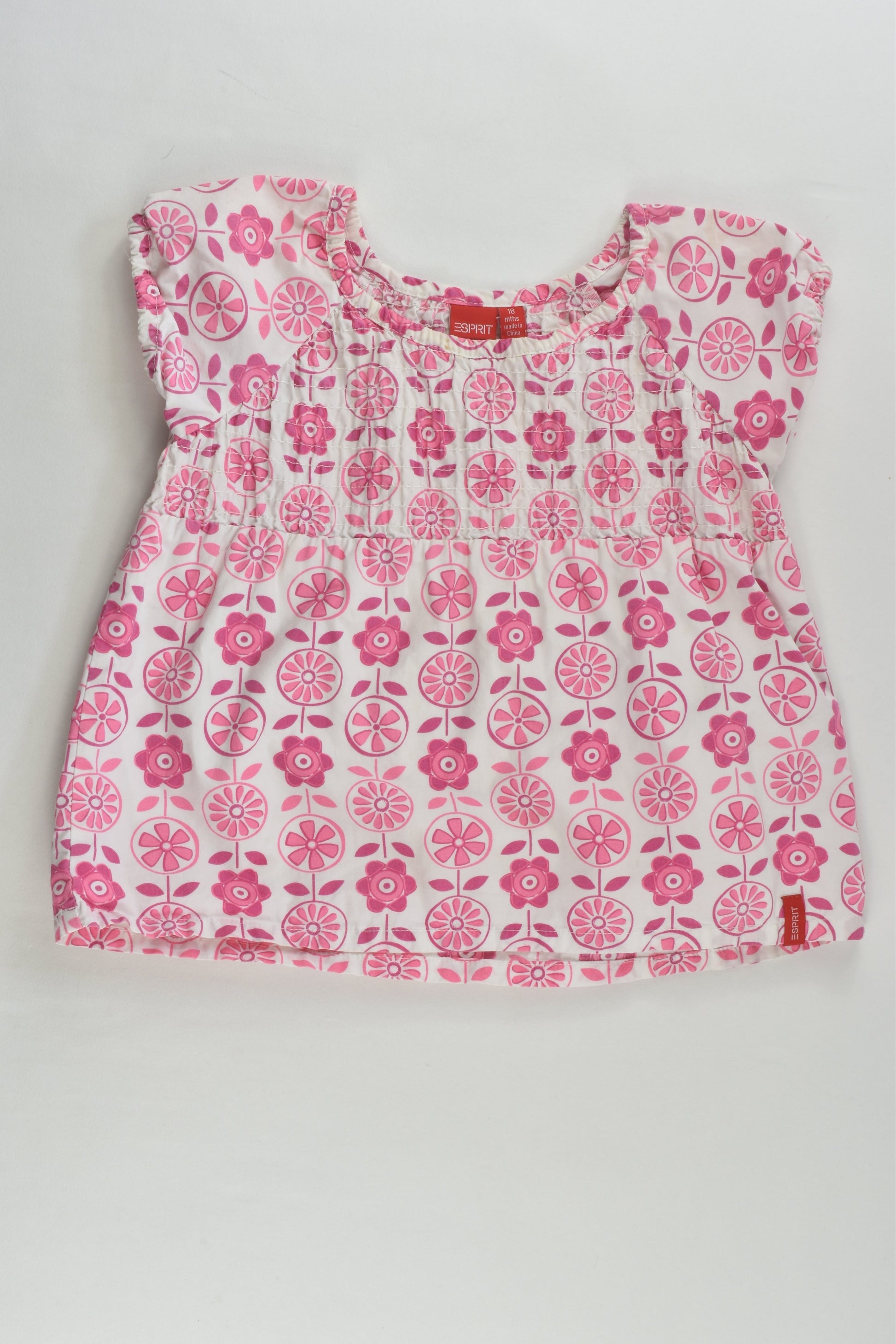 Esprit Size 1 (18 months) Lined Floral Blouse