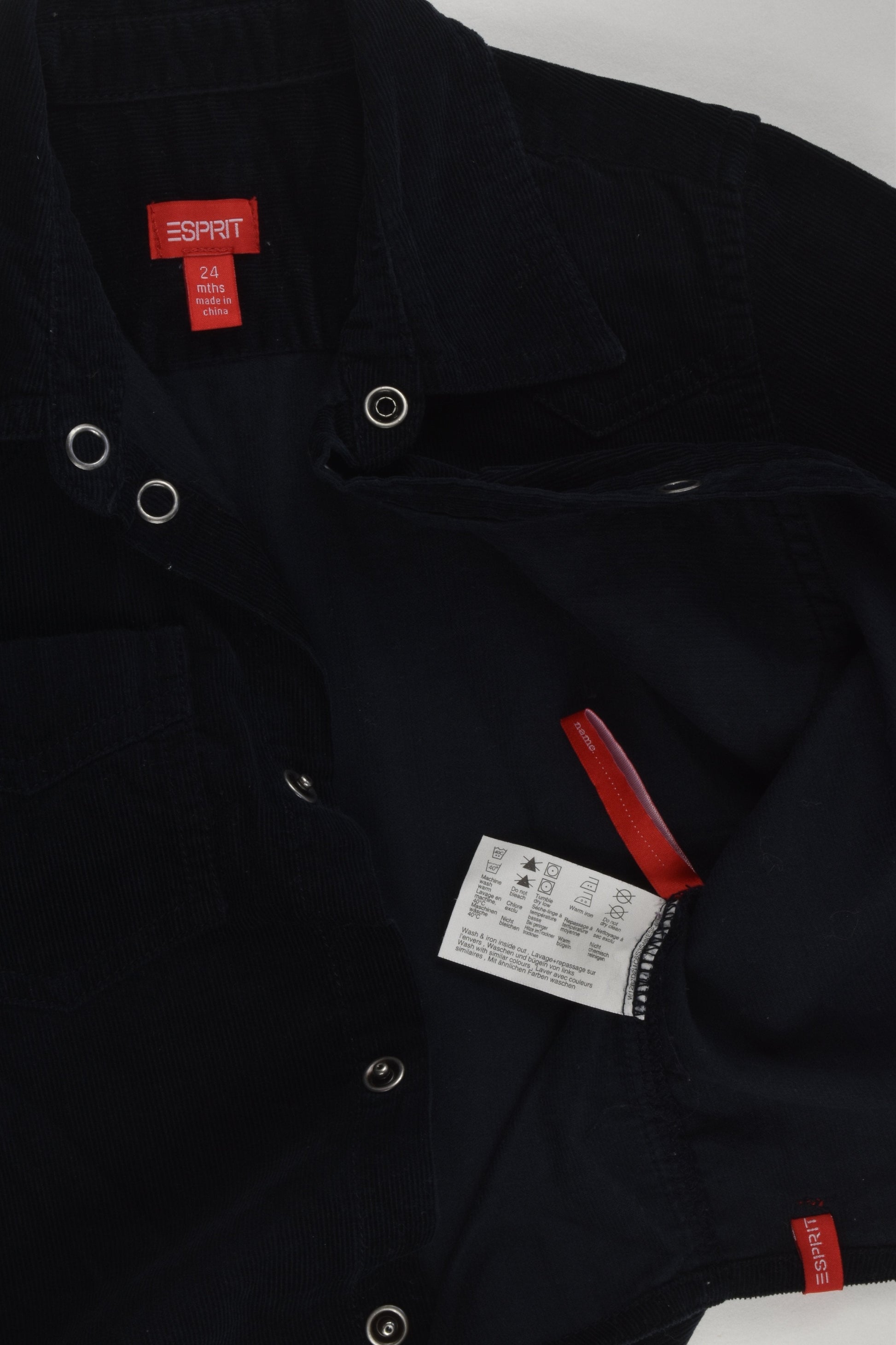 Esprit Size 2 (24 months) Lightweight Cord Shirt