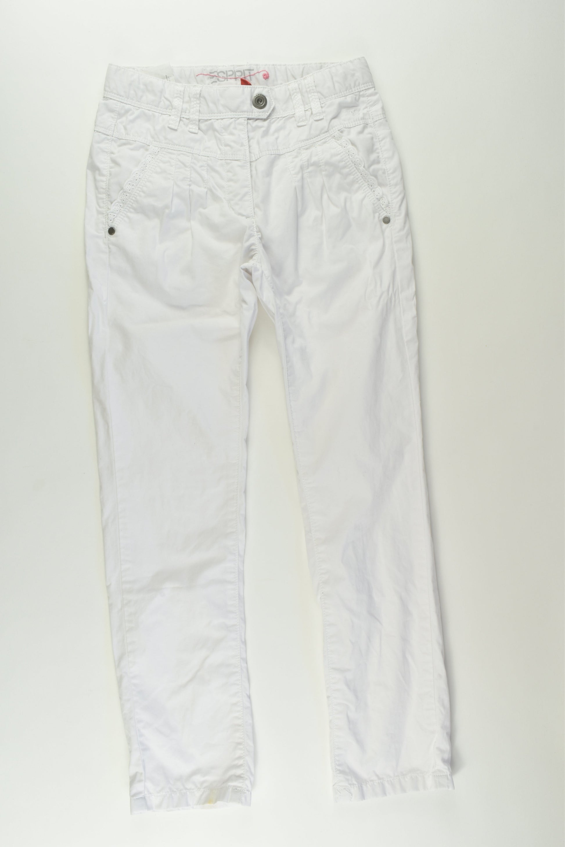Esprit Size 7 White Lightweight Pants