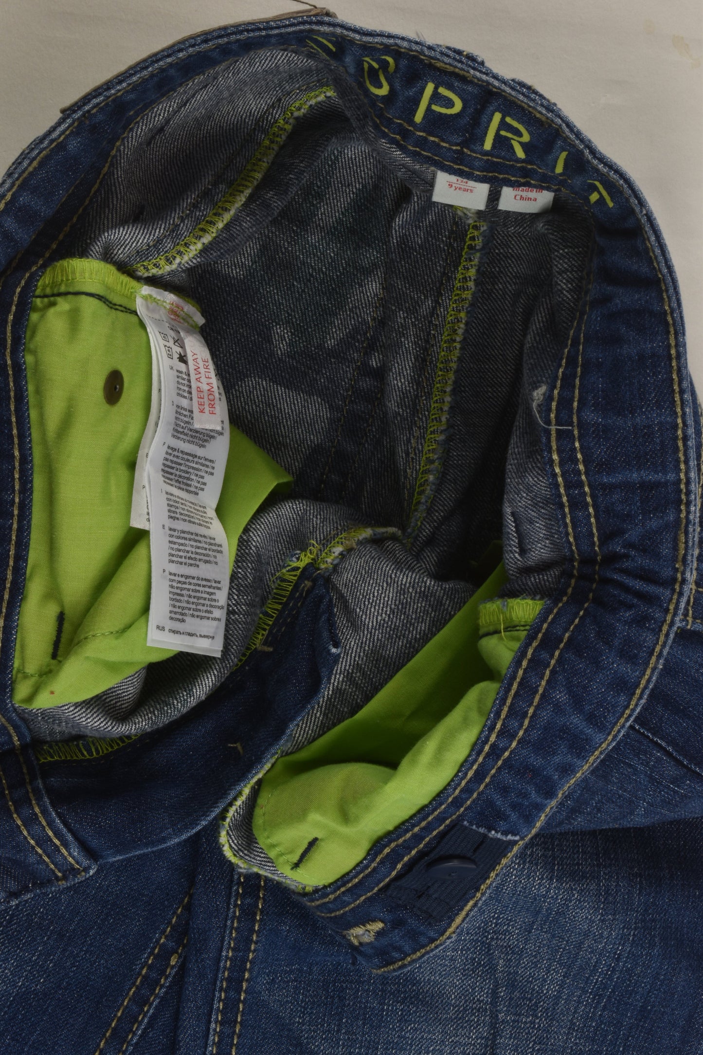 Esprit Size 9 (134 cm) Denim Pants