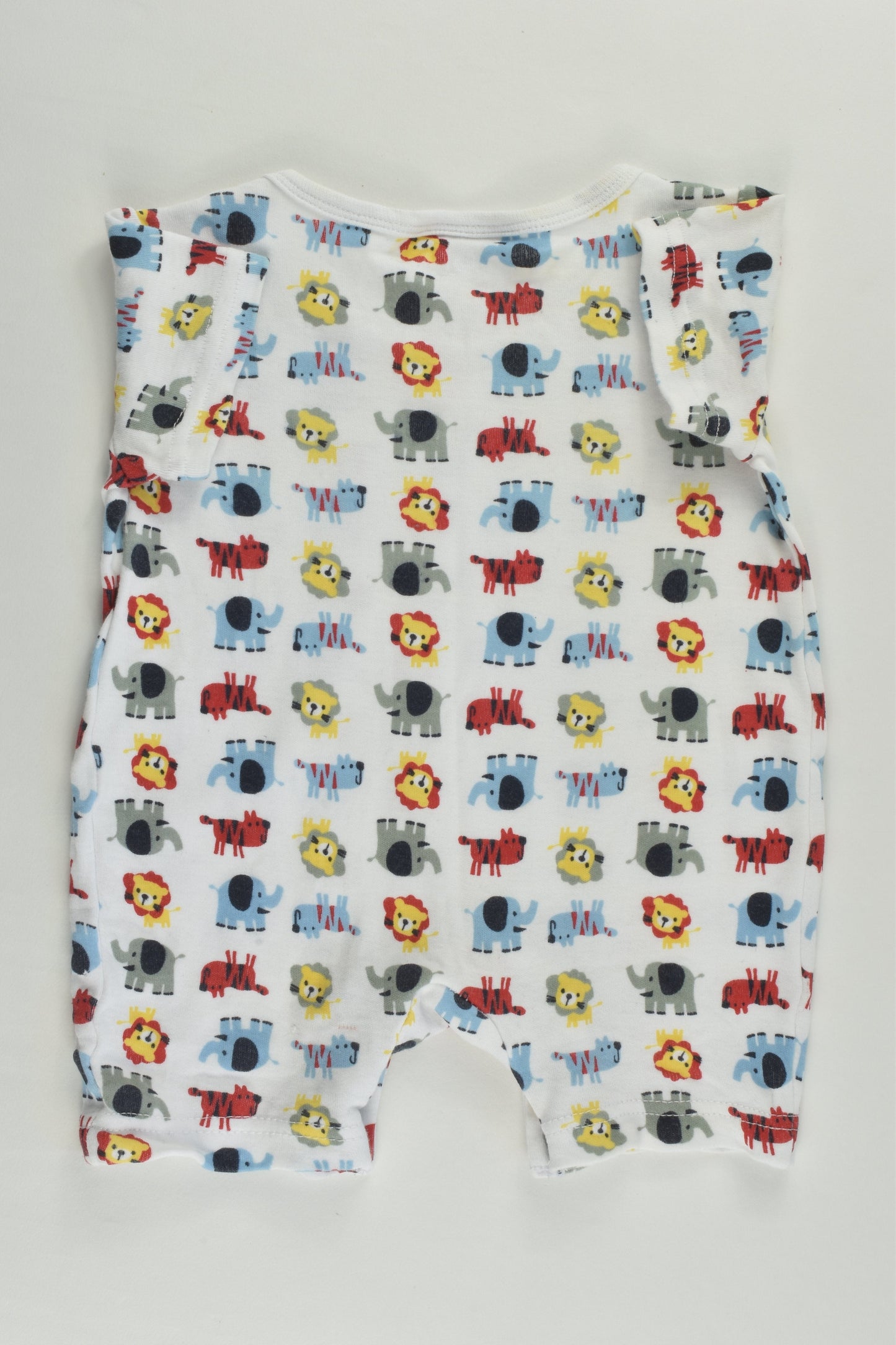 Essentials Size 00 Lions and Elephants Short Romper