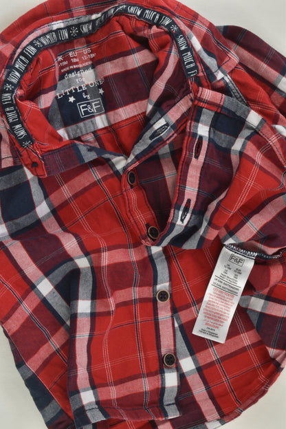 F&F Size 1 (12-18 months) Checked Shirt