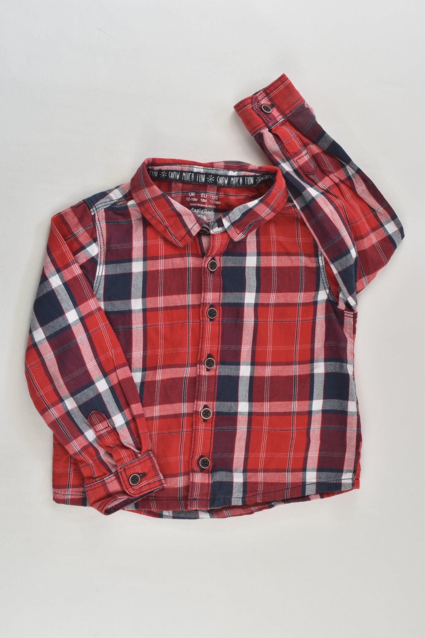 F&F Size 1 (12-18 months) Checked Shirt