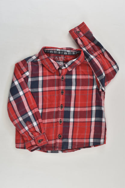 F&F Size 1 (12-18 months) Checked Shirt