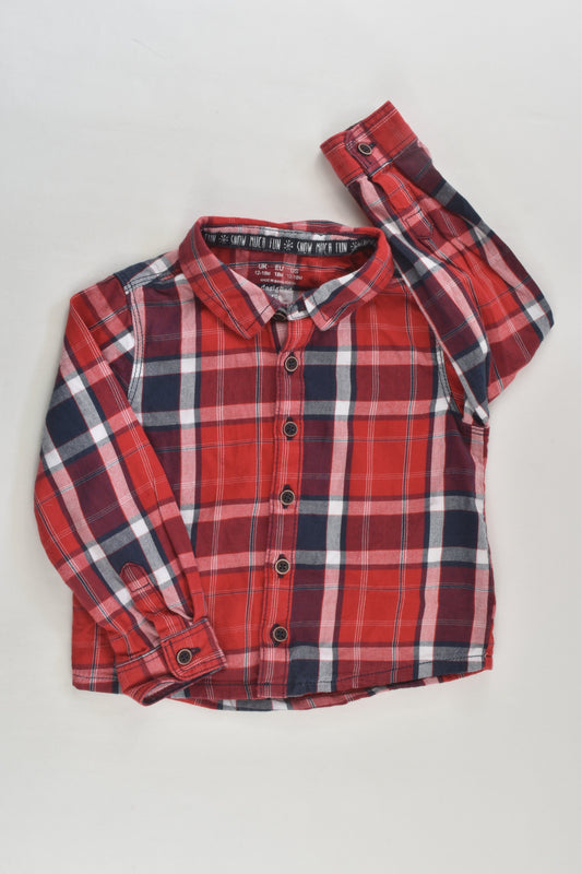F&F Size 1 (12-18 months) Checked Shirt