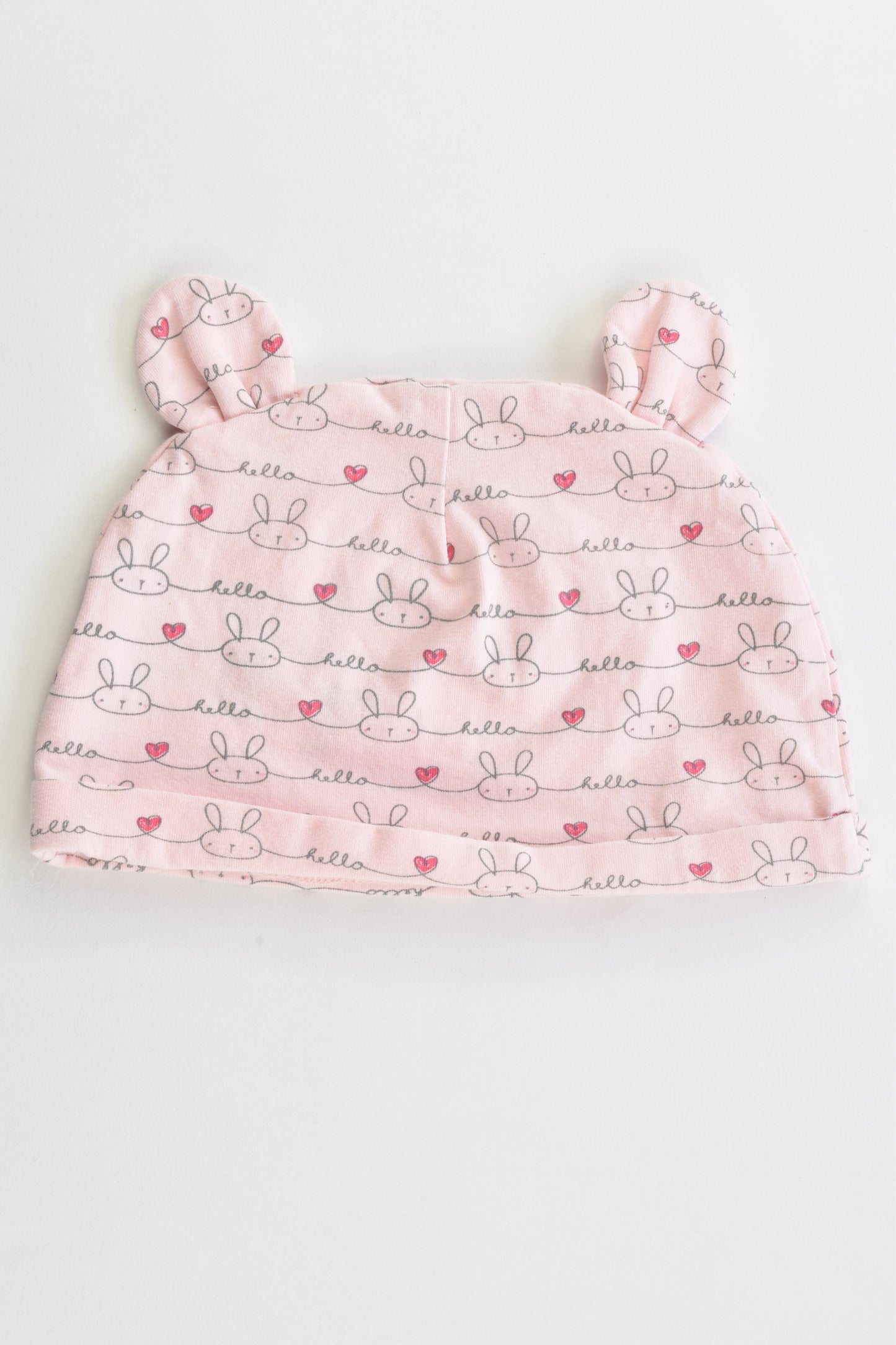 F&F Size 1 (12-18 months) 'Hello' Beanie