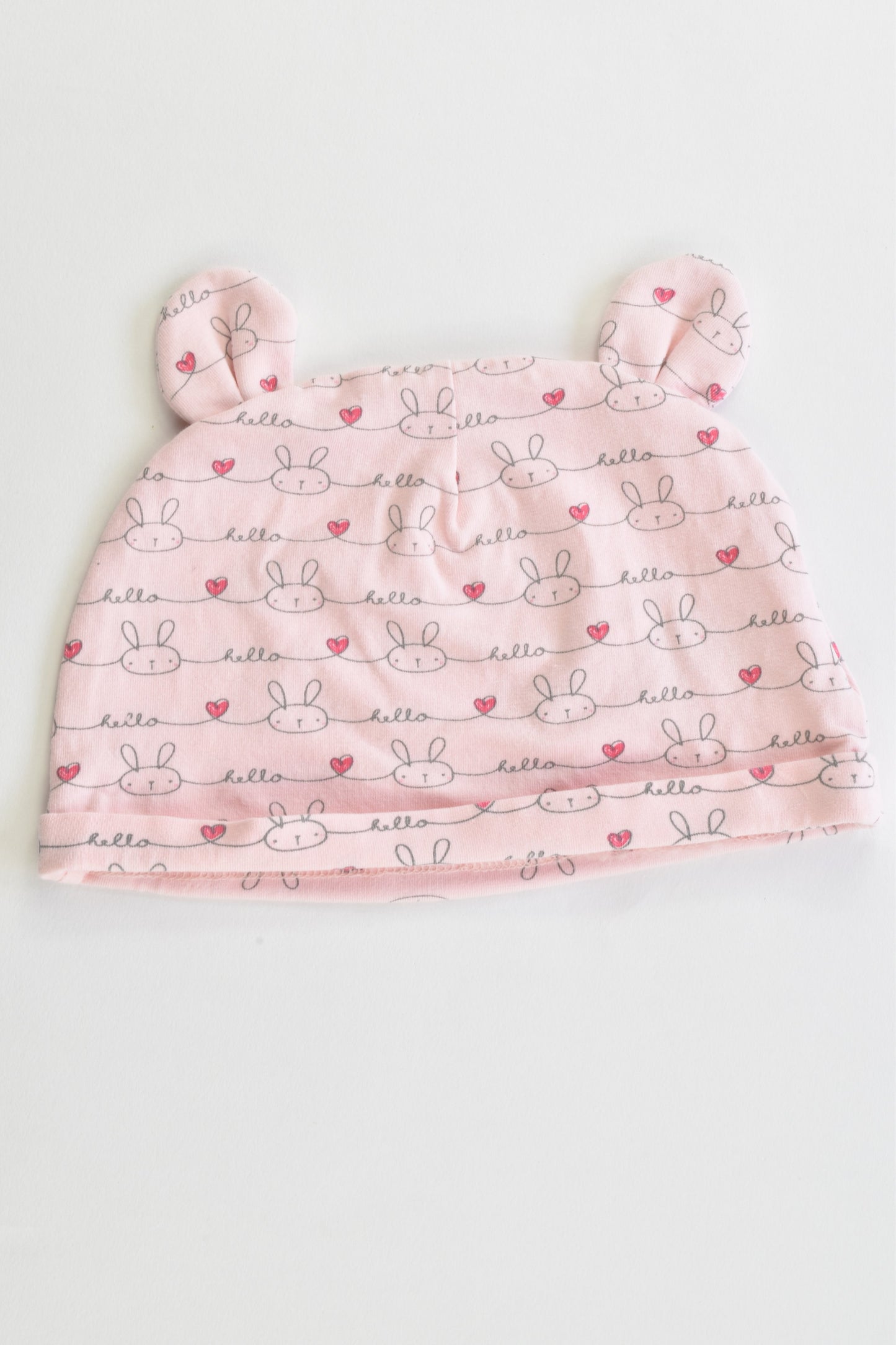F&F Size 1 (12-18 months) 'Hello' Beanie